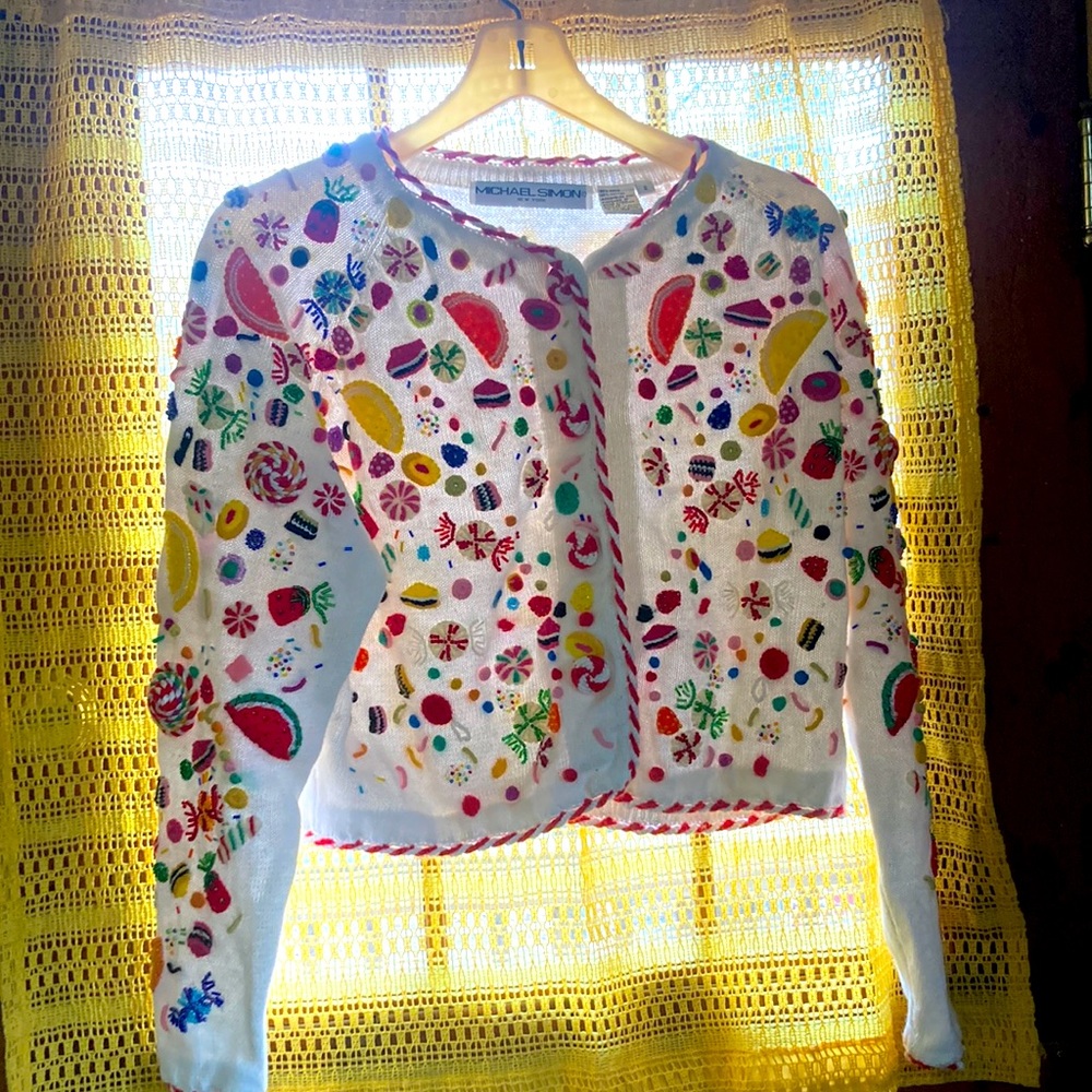 Michael Simon Festive Holiday Sweater Vintage